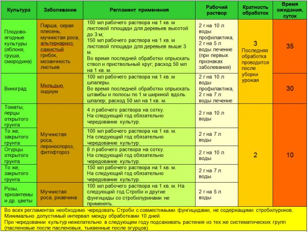 Инструкция по применению фунгицида «Строби»: дозировка, приготовление раствора, обработка + состав и назначение, отзывы